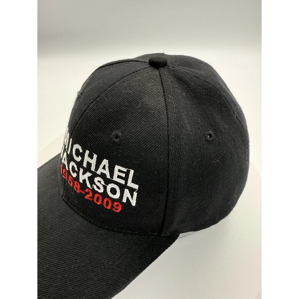MICHAEL JACKSON King Of Pop Memorial‎ 1958-2009 Black Baseball Hat Cap